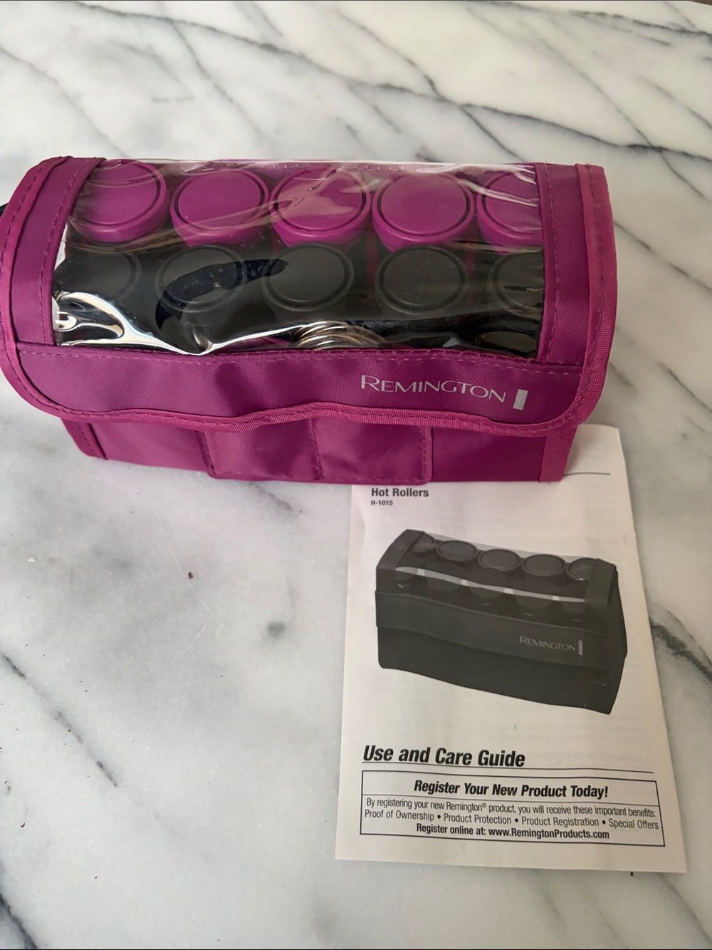 Remington Pink Hot Roller Travel Case with Rollers